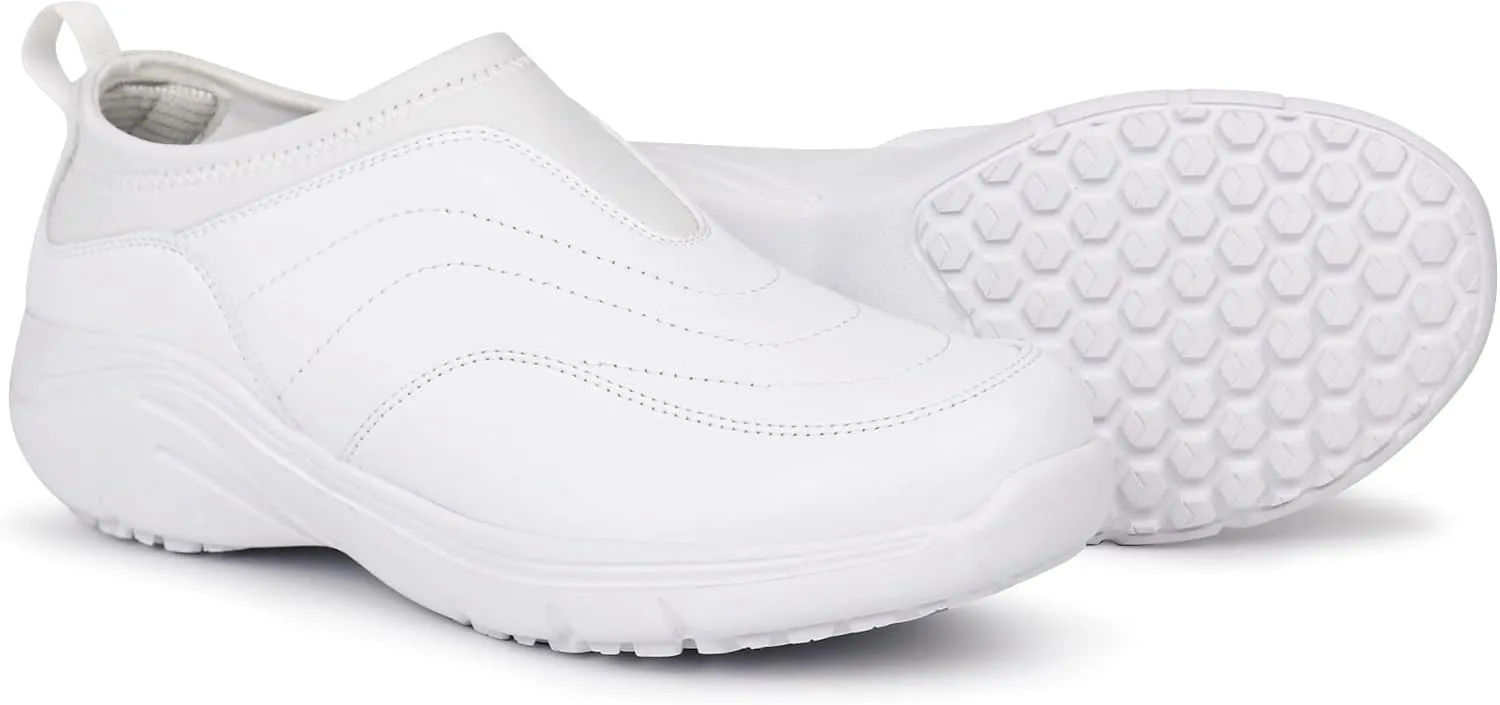 Hawkwell Women's Slip On Lightweight Nursing Shoes Slip Resistant Comfortable Medical Work Shoes