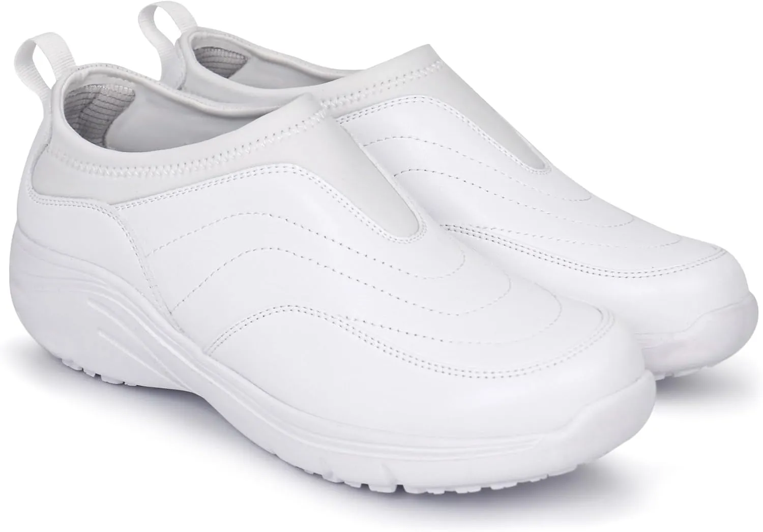 Hawkwell Women's Slip On Lightweight Nursing Shoes Slip Resistant Comfortable Medical Work Shoes