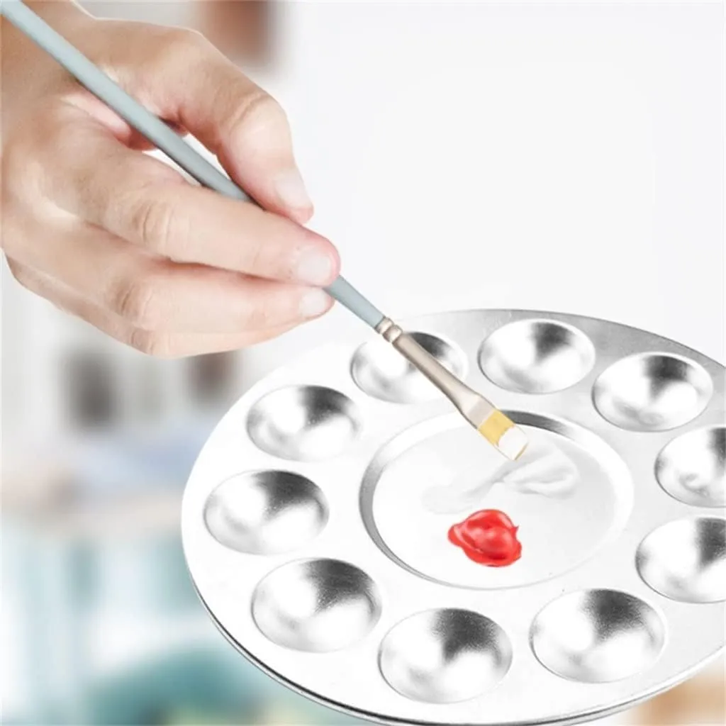HBJWOV Paint Tray Palettes Metal Pallet Classroom Students to Paints on Art Project Watercolor Painting