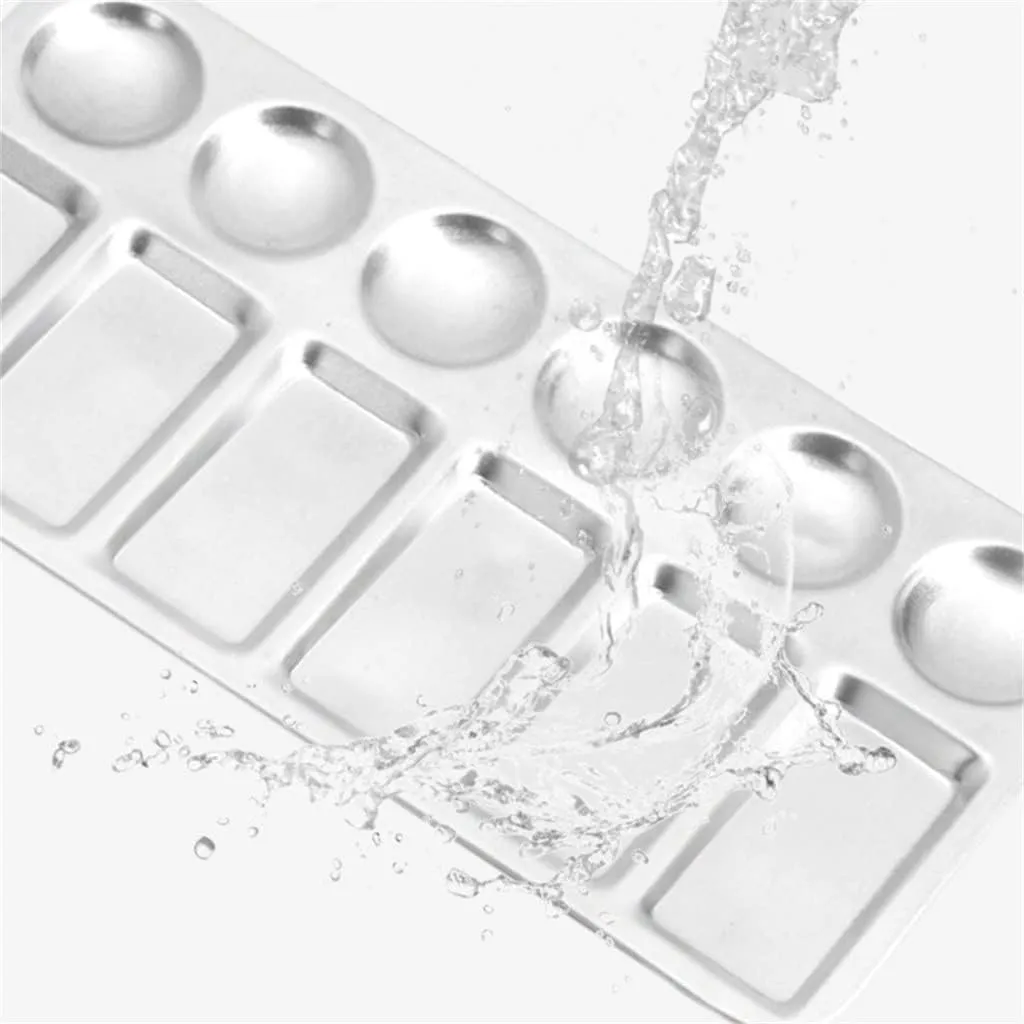 HBJWOV Paint Tray Palettes Metal Pallet Classroom Students to Paints on Art Project Watercolor Painting
