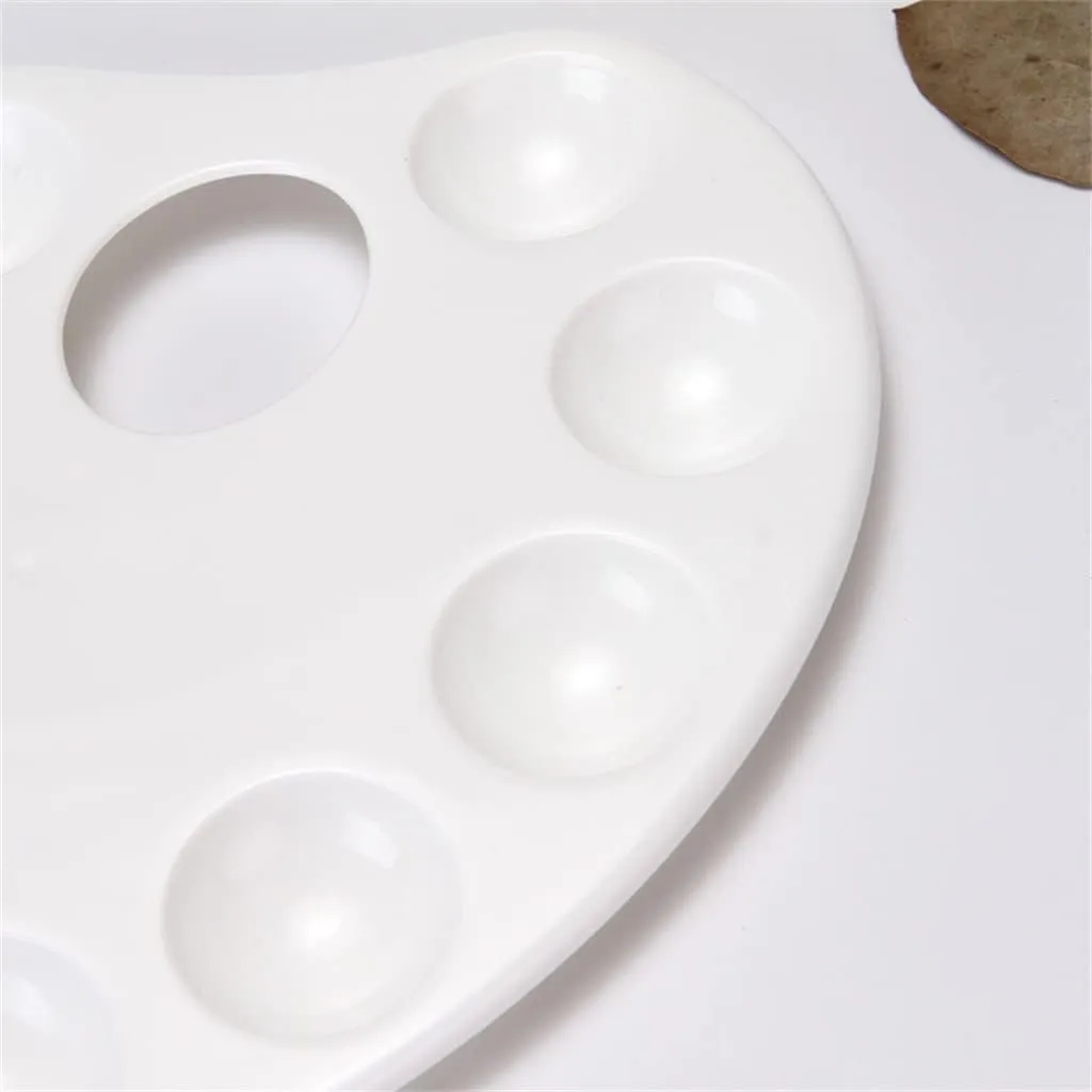 HBJWOV Palette 10 Grid Art Paint Tray Artist Watercolor Plastic Mixing Supplies Professional