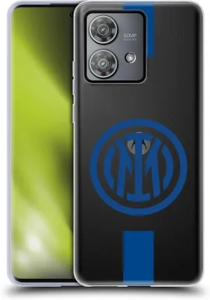 Head Case Designs Officially Licensed Inter Milan Stripes Logo Soft Gel Case Compatible with Motorola Edge 40 Neo 5G