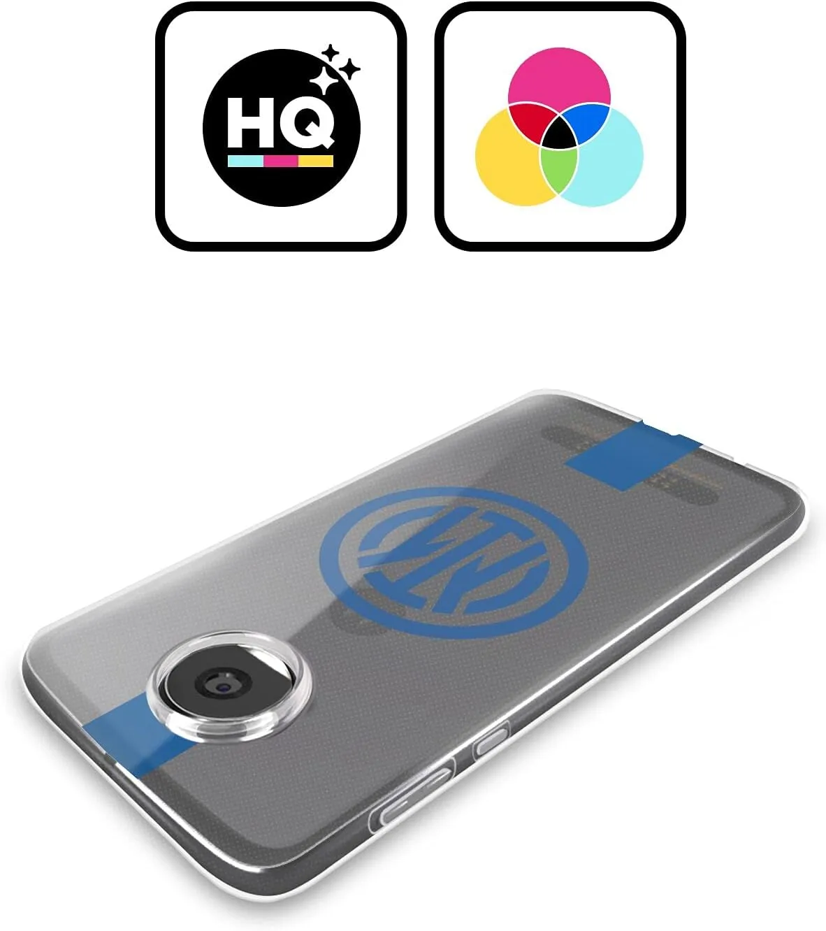 Head Case Designs Officially Licensed Inter Milan Stripes Logo Soft Gel Case Compatible with Motorola Edge 40 Neo 5G