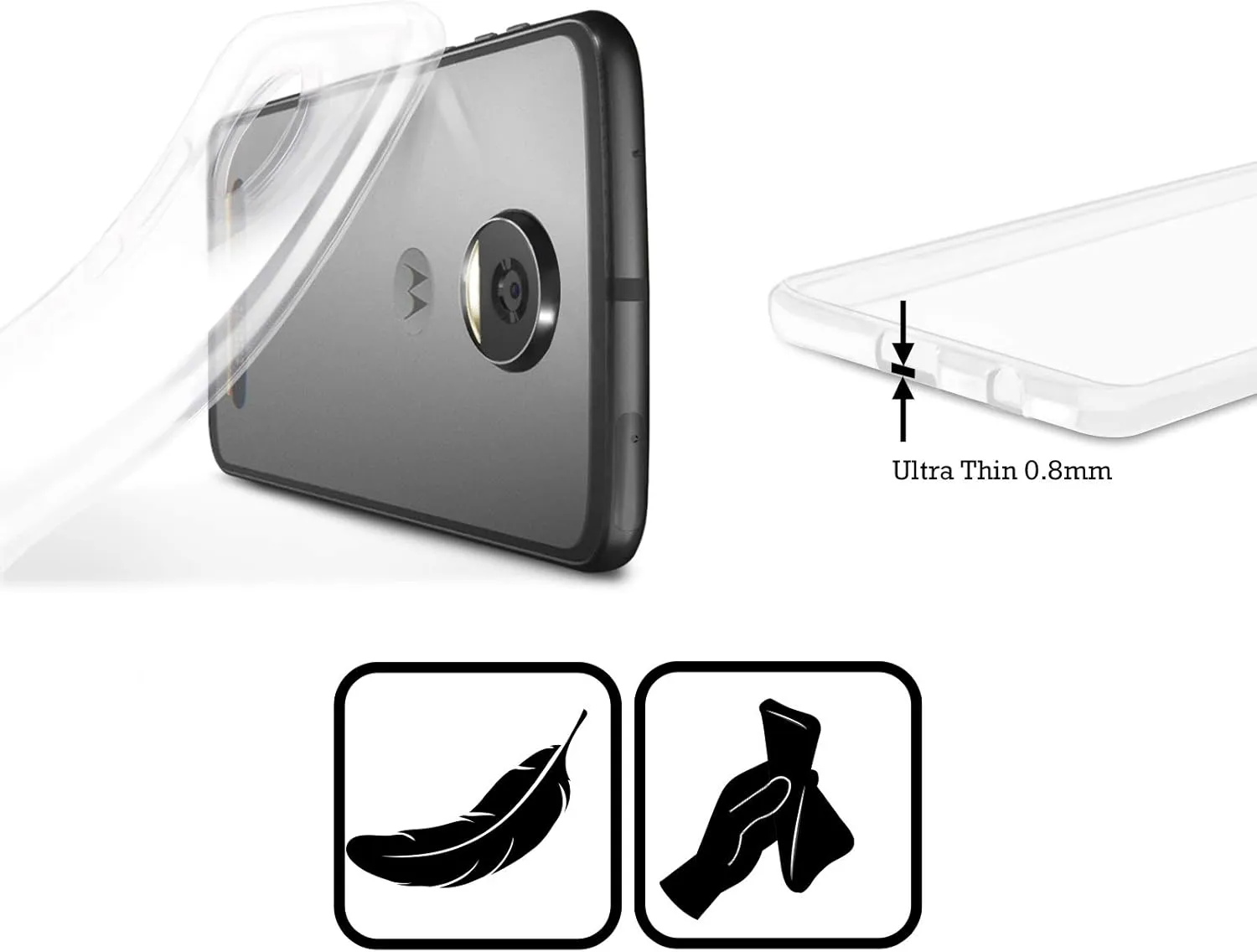 Head Case Designs Officially Licensed Inter Milan Stripes Logo Soft Gel Case Compatible with Motorola Edge 40 Neo 5G
