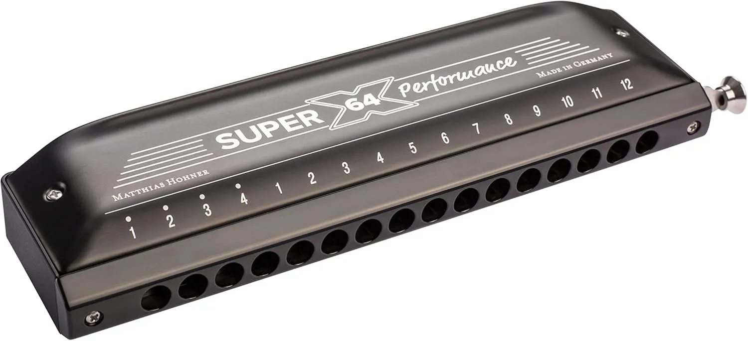 Hohner M758601 Super 64 Stainless Steel Harmonica
