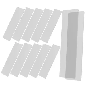 Homoyoyo 50Pcs Microscope Glass Slides with Frosted Edges for Laboratory Experiments Blank Glass Slides for Microscopy Use