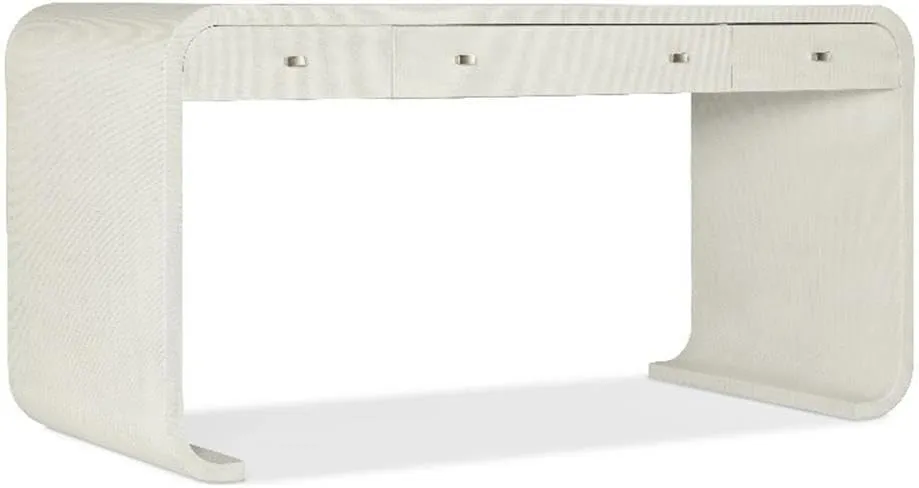 Hooker Furniture Serenity Bayport Writing Desk in White Wood