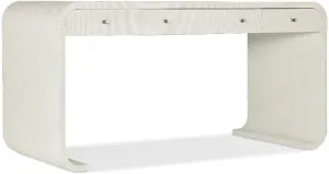 Hooker Furniture Serenity Bayport Writing Desk in White Wood