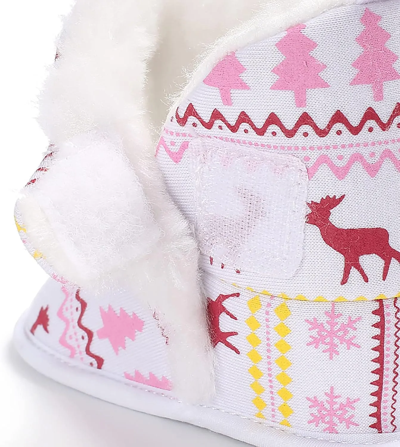 Hot High Tops Christmas Snowflake Print Shoe Baby Girls Boys Soft Booties Warm Snow Boots Infant Toddler Warming Shoes Baby Girl Sneakers 24 Months