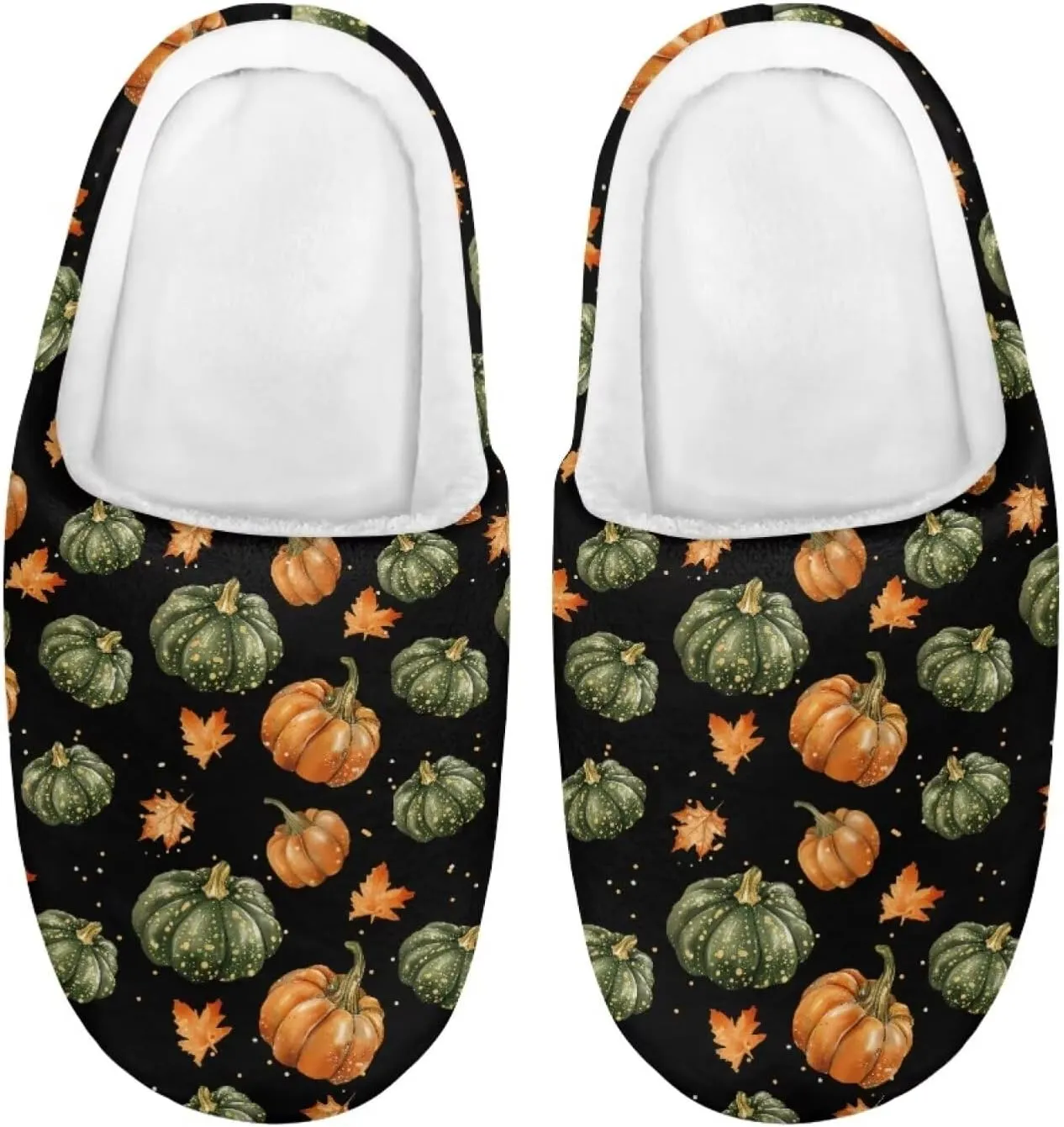 Howilath Maple Leaves Print Unisex Big Kids Little Kids Slippers with Non-slip Rubber Sole for Big Boys Girls