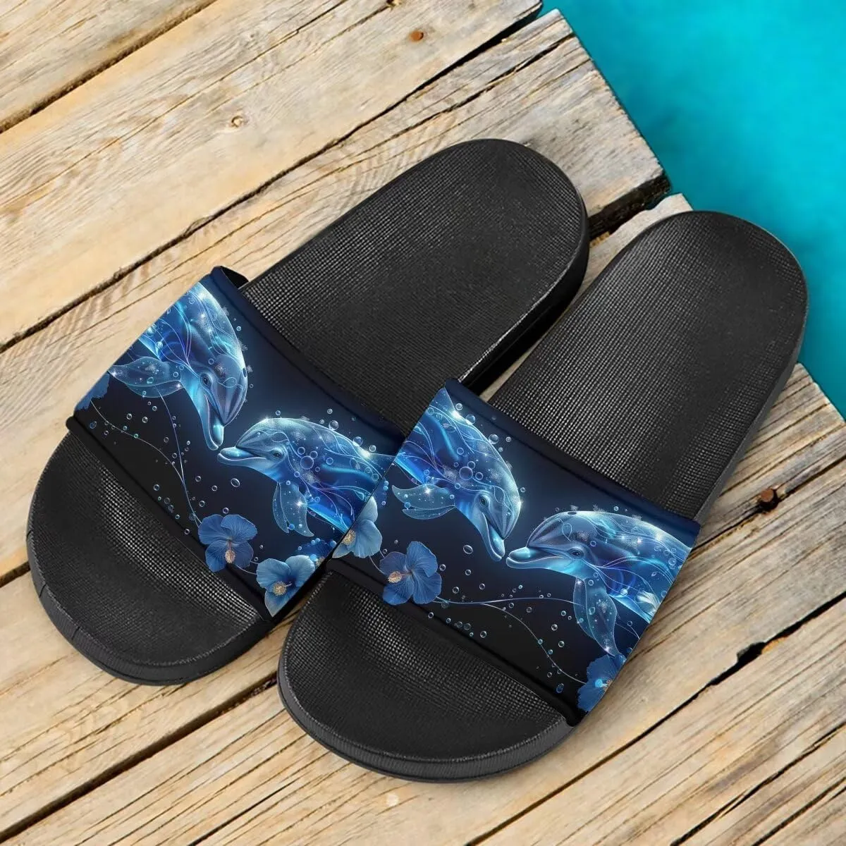 Howilath Novelty Pattern Summer Slide Slippers for Women Kids, Comfortable Soft Sole Non-Slip Slippers Slide Sandal
