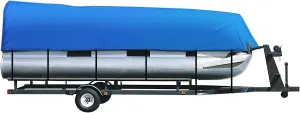 iCOVER Trailerable Pontoon Boat Cover, Fits 17 to 28ft Long & Beam Width up to 102in Pontoon Boat with Storage Bag