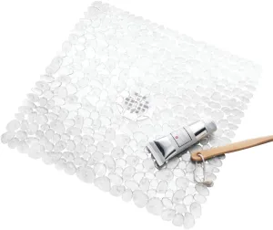 iDesign Pebblz Collection, 22” x 22”, Clear