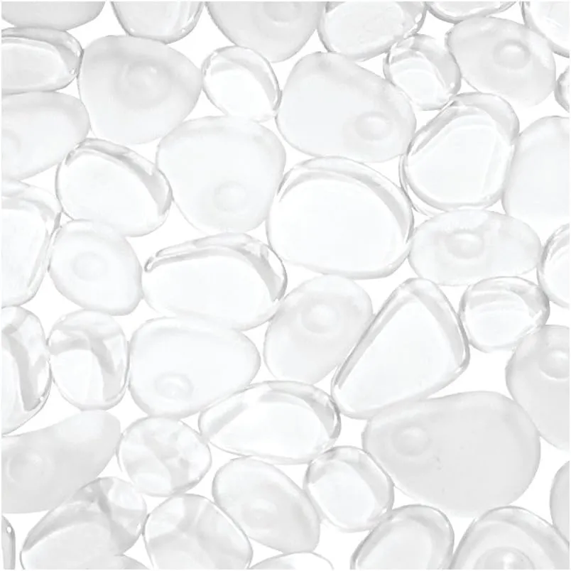 iDesign Pebblz Collection, 22” x 22”, Clear