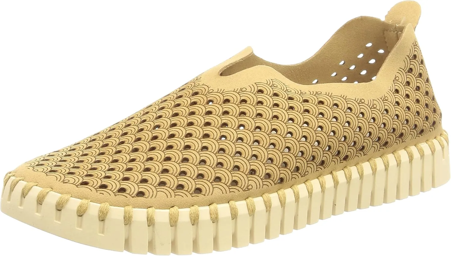 Ilse Jacobsen Women's Slip On Sneaker, Latte, 5