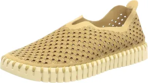 Ilse Jacobsen Women's Slip On Sneaker, Latte, 5
