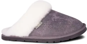 Indoor Outdoor Scuff House Slippers for Women - Genuine Sheepskin Slip-on Slippers