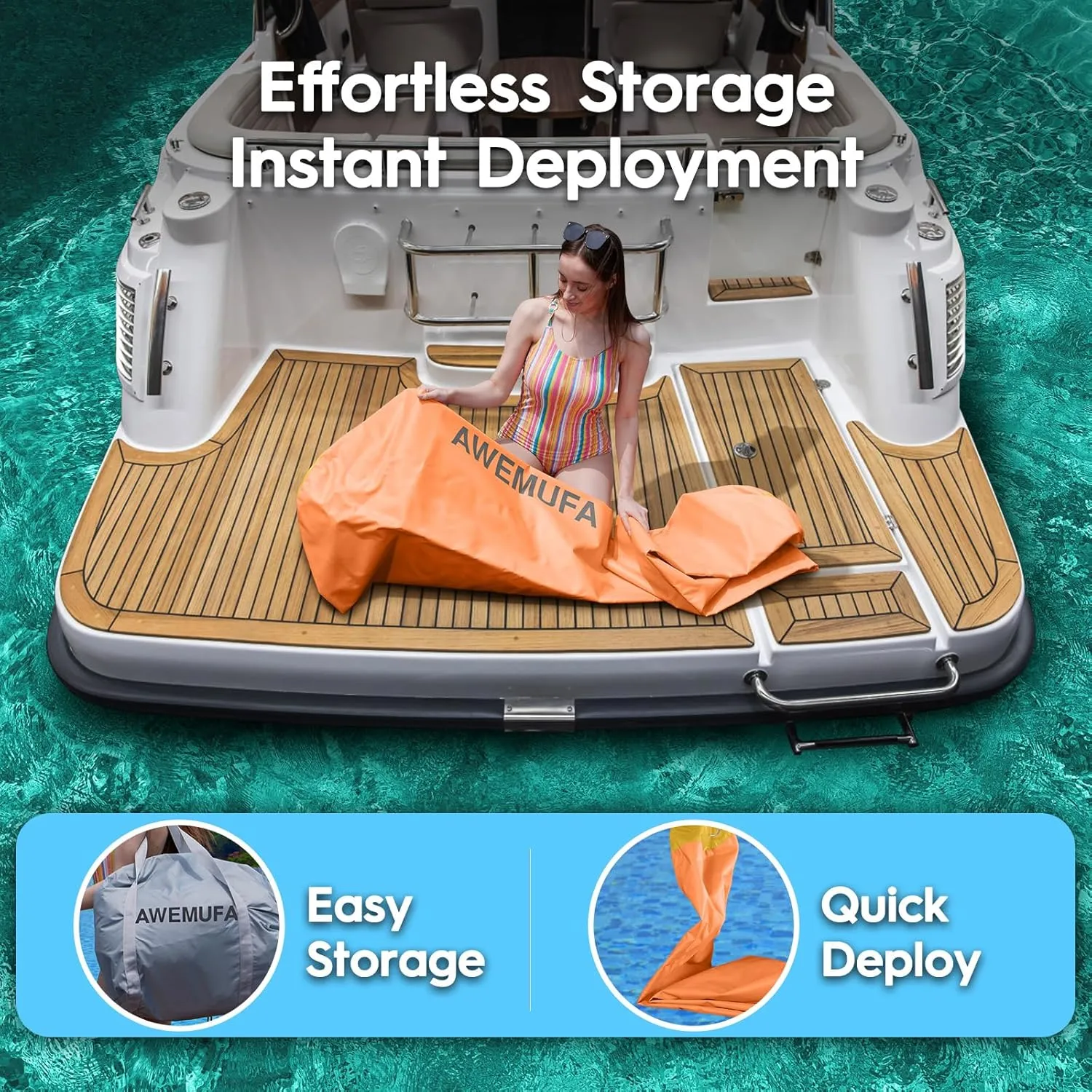 Inflatable Boat Fender for Docking Heavy Duty, Large Boat Bumper for Docking with 110-120V Electric Air Pump, Inflatable Dock Bumper for Pontoon Boat, Fishing Boat, Small Yacht