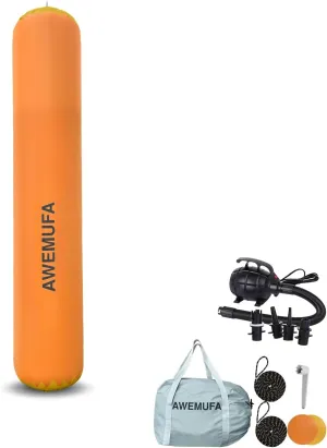 Inflatable Boat Fender for Docking Heavy Duty, Large Boat Bumper for Docking with 110-120V Electric Air Pump, Inflatable Dock Bumper for Pontoon Boat, Fishing Boat, Small Yacht