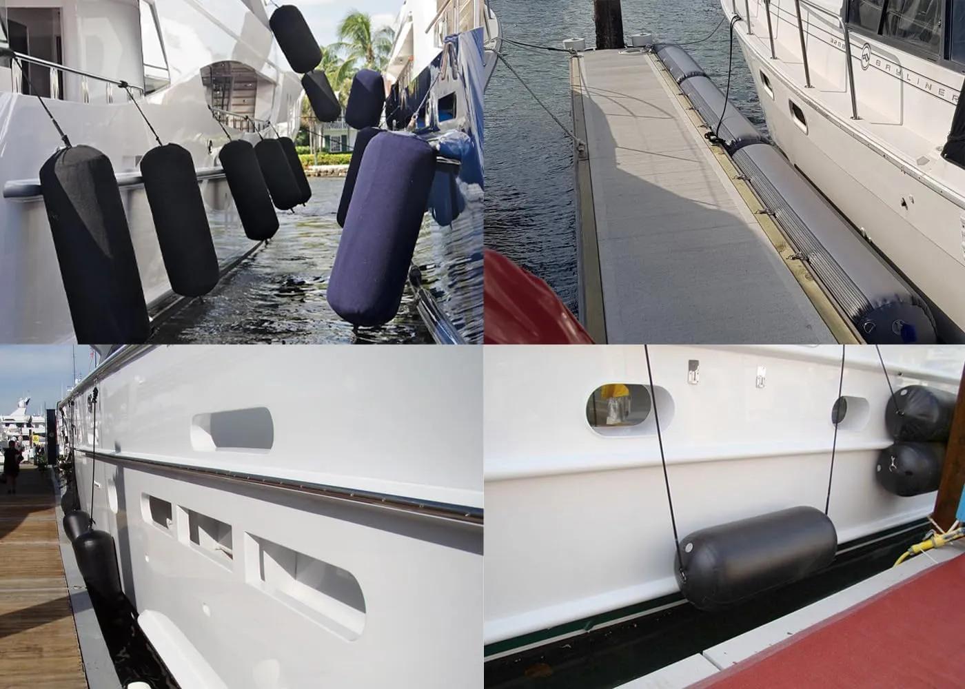 Inflatable Boat Fenders for Boats Yachts Sailboats Heavy Duty PVC Boat Fenders Boat Bumpers for Docking