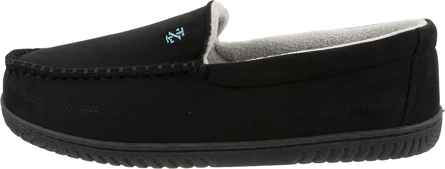 IZOD Men Classic Moccasin Slipper - Warm, Soft, Slip On