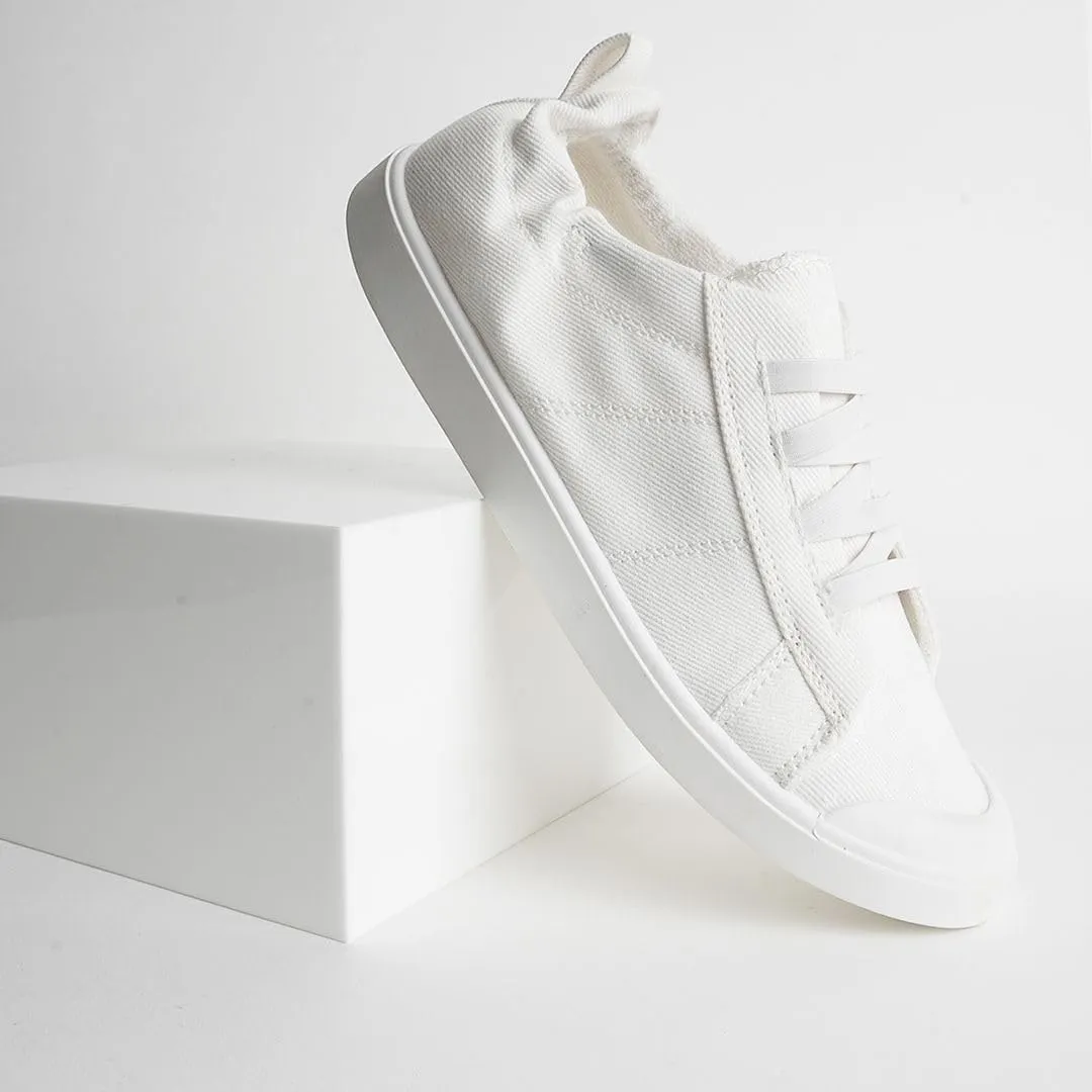 J. Adams Taylor Low-Top Sneakers - Easy Slip-on Elastics Shoe Laces - Comortable Walking Shoes