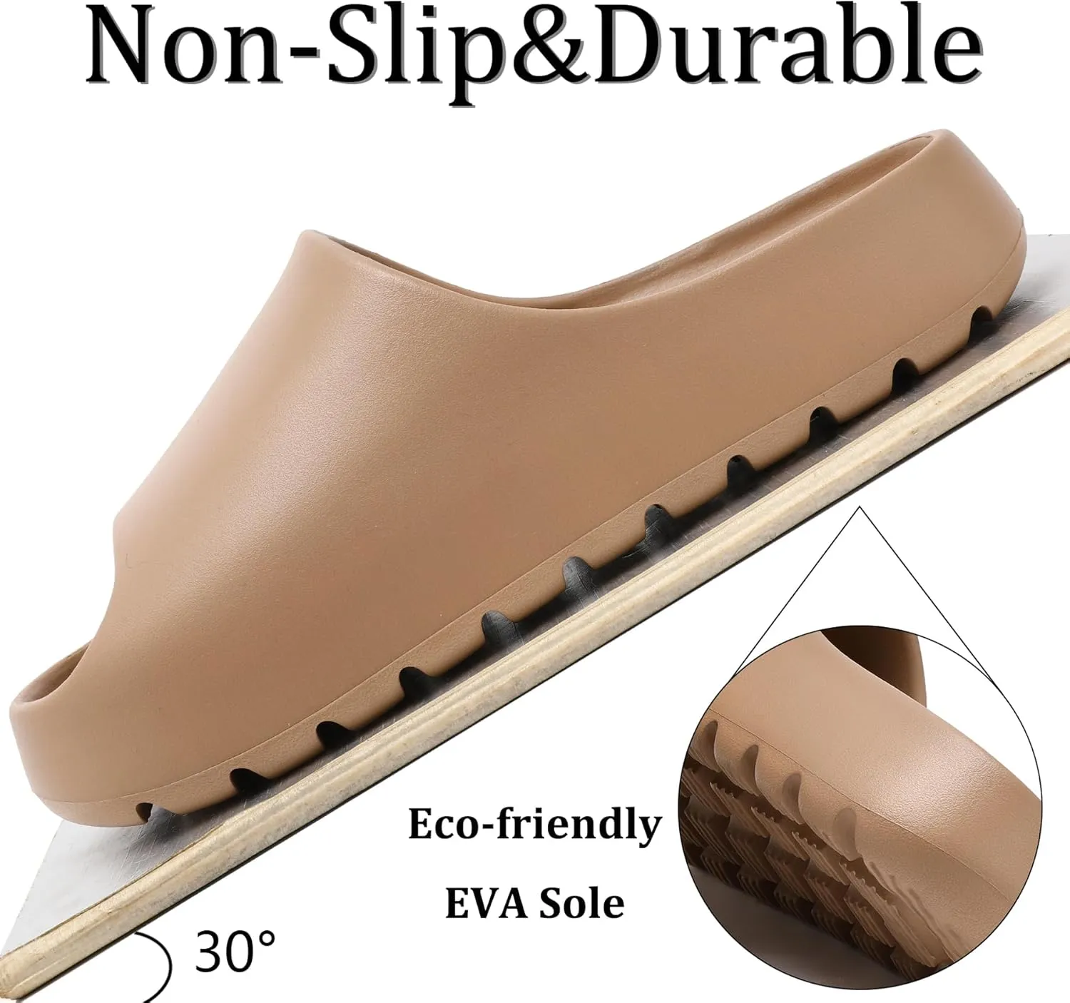 Jaeynow Cloud Slides for Women,Unisex EVA Soft Recovery Slides,Thick Sole Open Toe Mens Pillow Slides Shower Shoes Outdoor&Indoor House Slippers