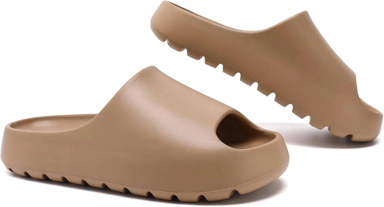 Jaeynow Cloud Slides for Women,Unisex EVA Soft Recovery Slides,Thick Sole Open Toe Mens Pillow Slides Shower Shoes Outdoor&Indoor House Slippers