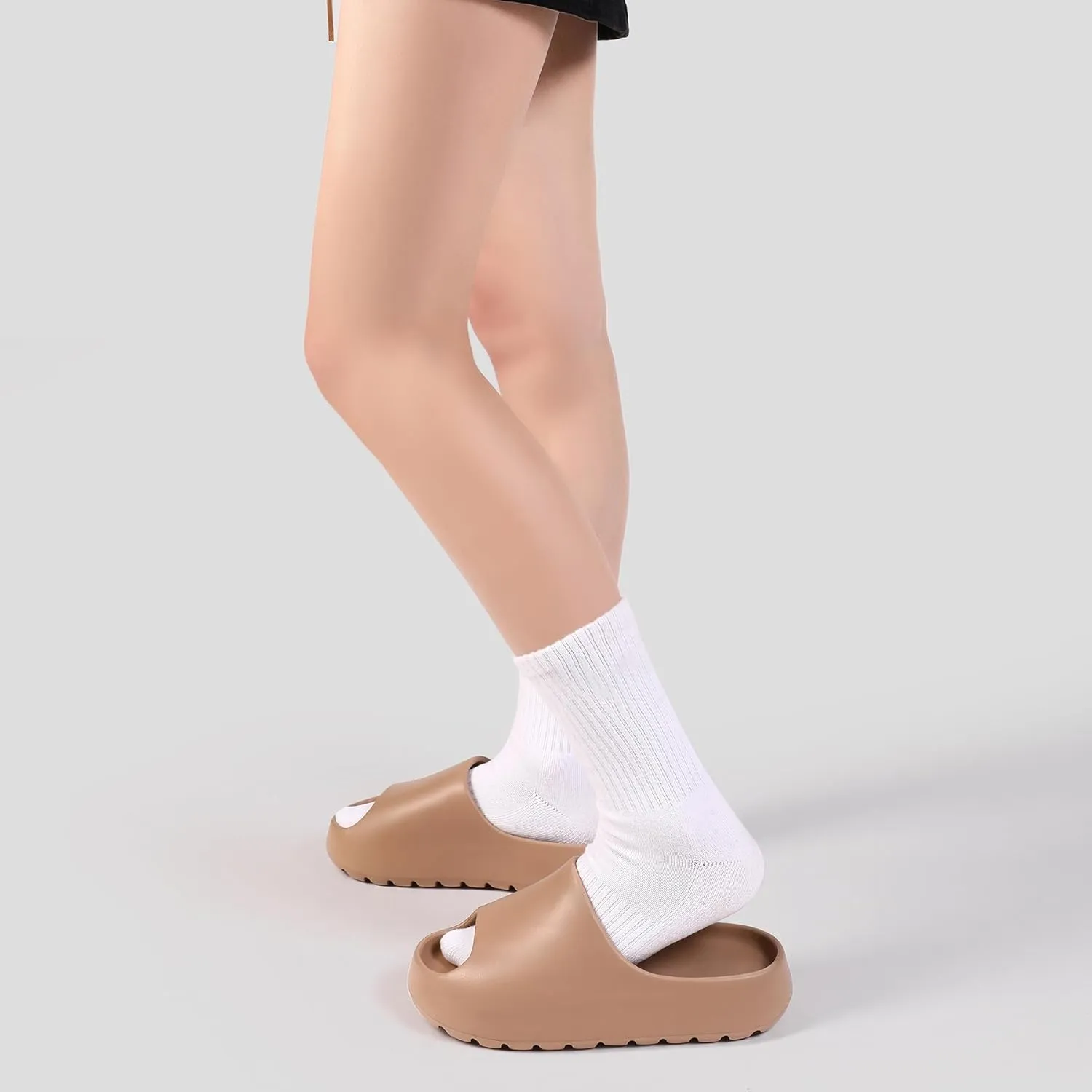 Jaeynow Cloud Slides for Women,Unisex EVA Soft Recovery Slides,Thick Sole Open Toe Mens Pillow Slides Shower Shoes Outdoor&Indoor House Slippers