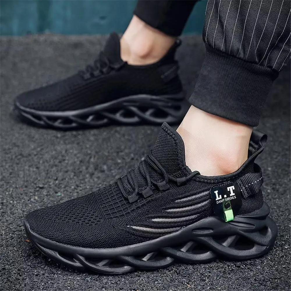 Jakcuz Mens Plus Size Mesh Platform Slip on Walking Shoes Non-Slip Breathable Gym Sport Casual Fashion Sneakers