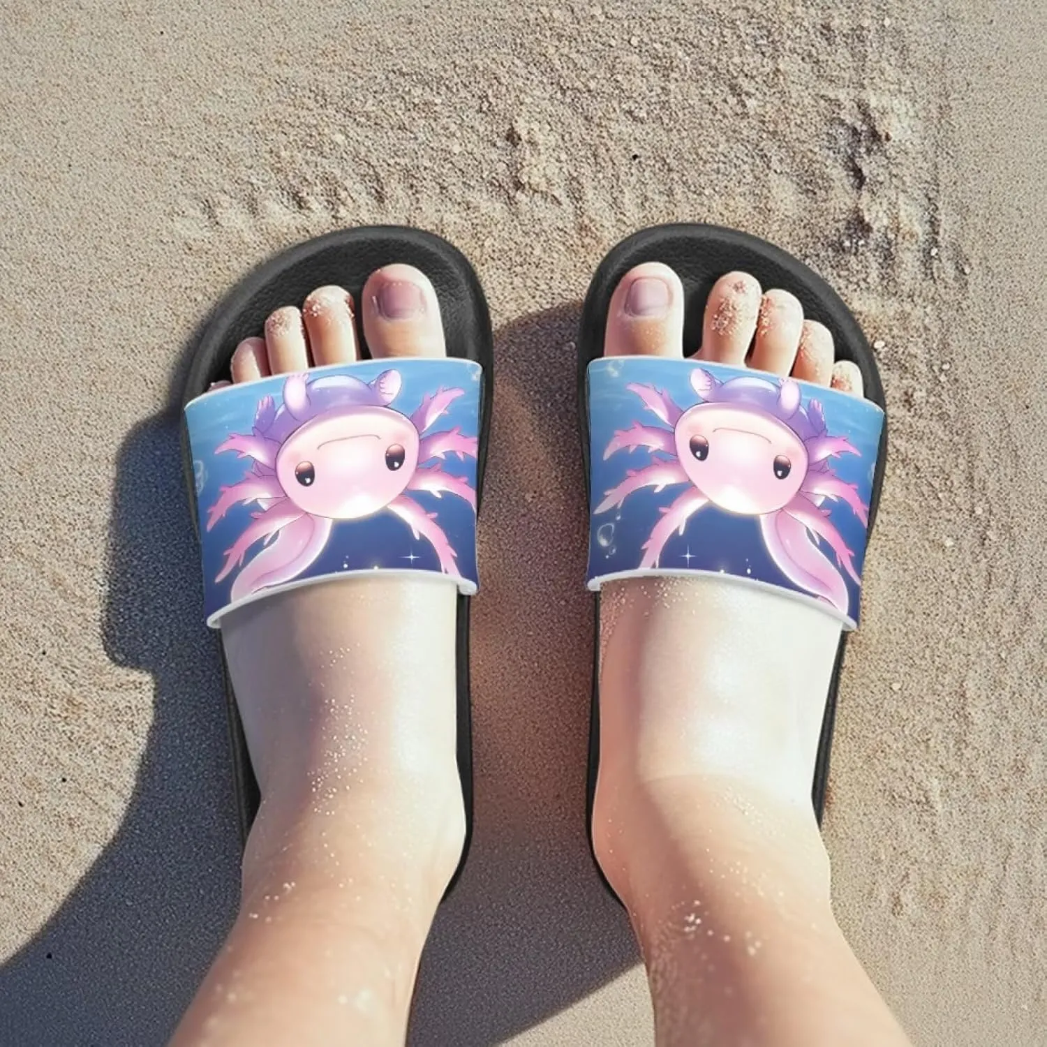 Jeiento Kids Slides for Boy Girl Animal Slippers Summer Beach Pool Water Shoes Non-Slip Novelty Open Toe Sandals