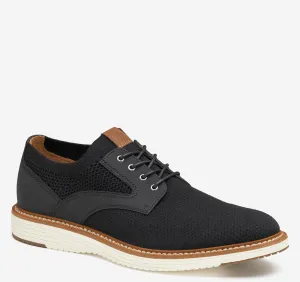 Johnston & Murphy Upton Knit Plain Toe in Black