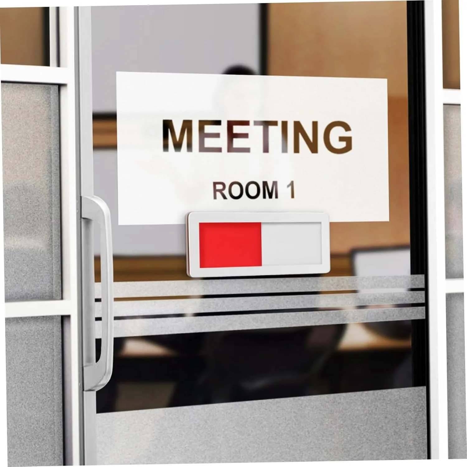 jojofuny 10sets 4 Pcs Vacant Occupied Sign for Office Door Practical Slide Door Signs Identification for Meeting Rooms Restrooms Compact 4pcs*10