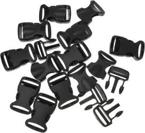 jojofuny 20 Pack Safety Buckle Quick Release Webbing Buckle Backpack Bag Pet Collar Leash Easy to Use Install