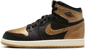 Jordan Little Kid's 1 Retro High OG Black/Metallic Gold-Sail (FD1412 071) - 13.5