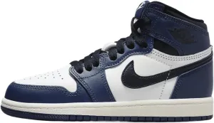 Jordan Little Kid's 1 Retro High OG Midnight Navy/Black-Wht-Sail (FD1412 401) - 2