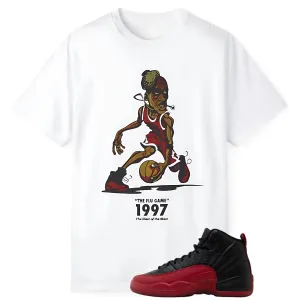 Jordan Retro 12 Flu Game 1997 Unisex Sneaker Match Tee for Air Jordan 12 Retro Flu Game