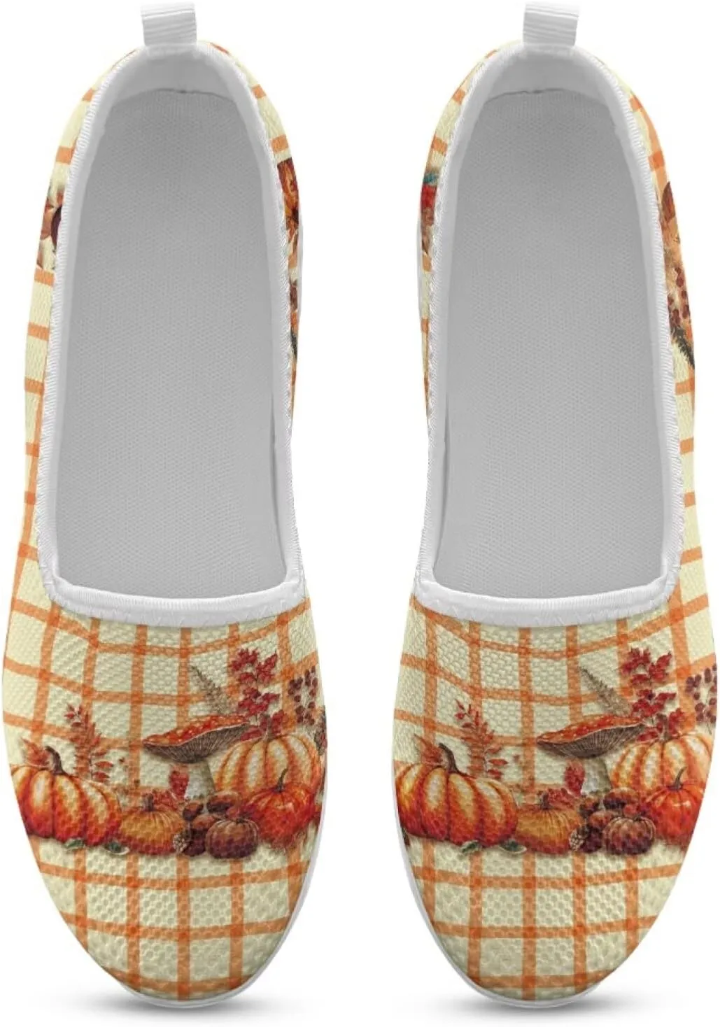JoyLamoria House Fall Pattern Shoes Lightweight Comfortable Casual Soft Breathable Mesh Daily Wear