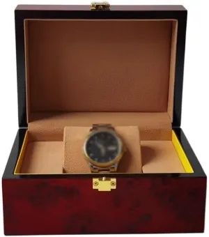 JSEIAJB Pear Flower Wood Flap Square Jewelry Gift Storage Box Packaging Box Watch Box
