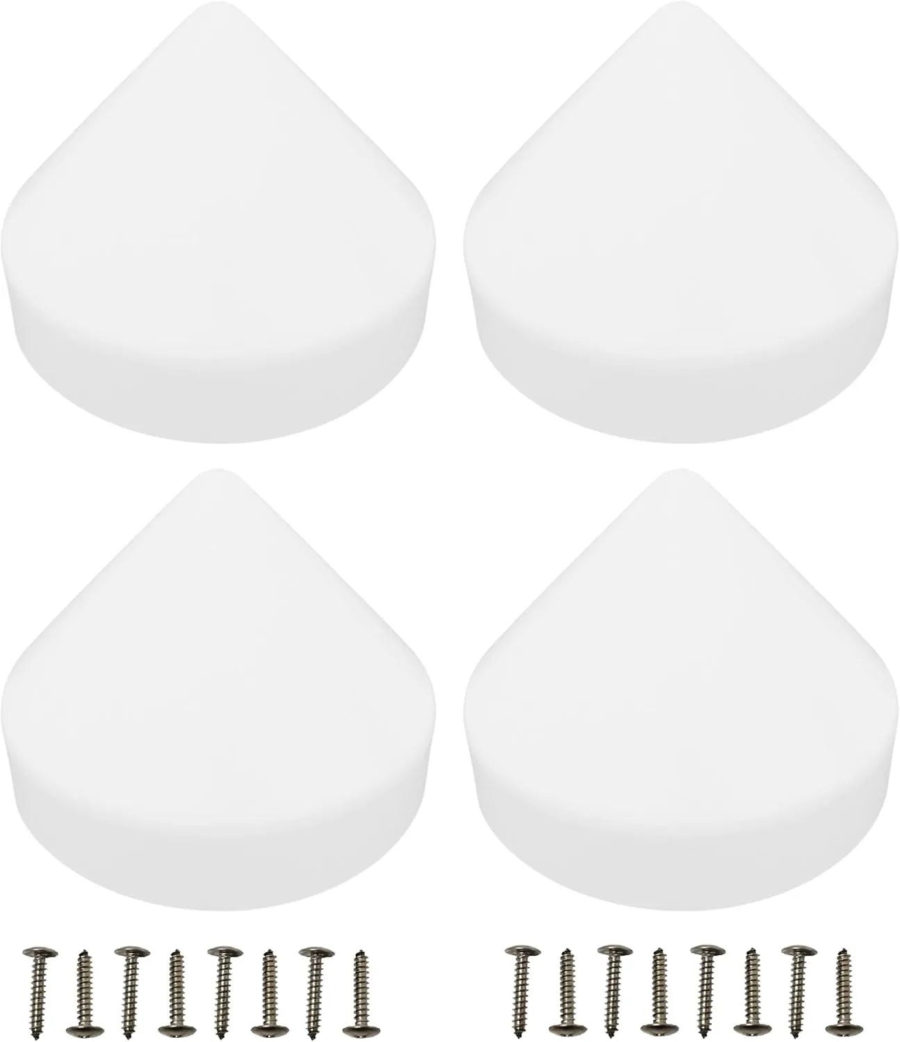 JSP Manufacturing 4 Pack Cone Marine Dock Piling Caps, Dock Pylon Cover Caps for Marine Boat Docks, Floating Docks, Piers,