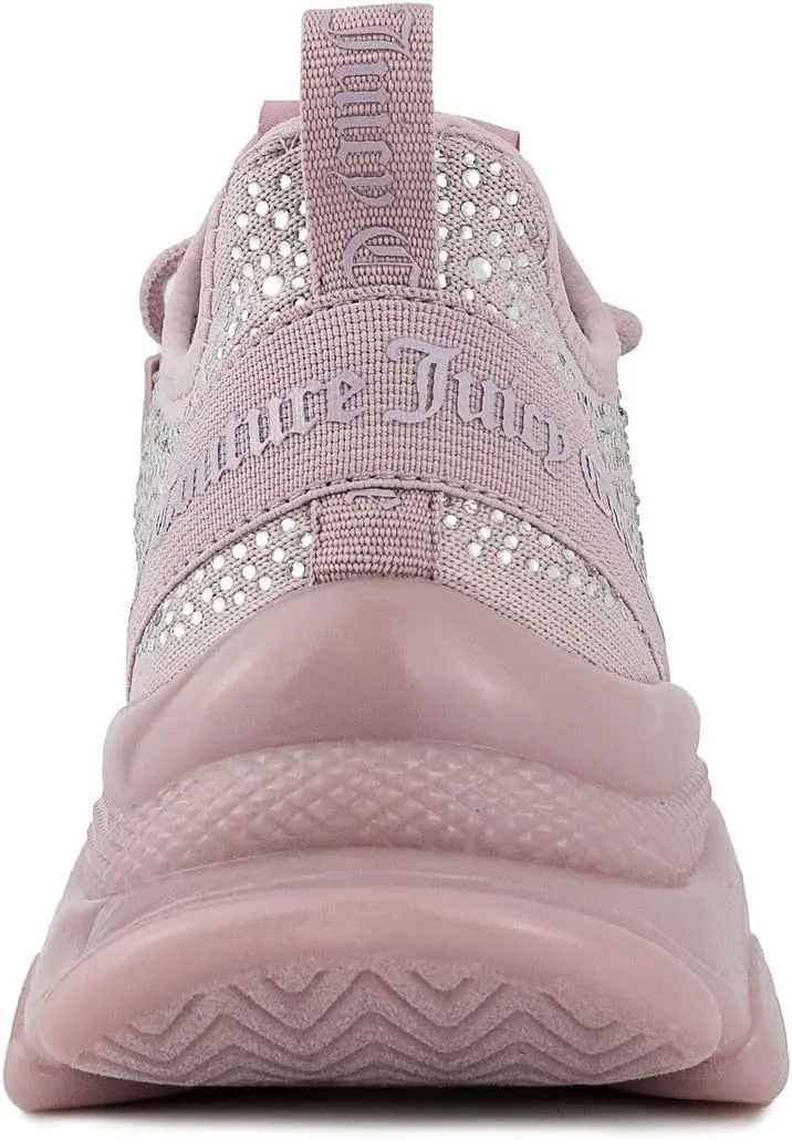 Juicy Couture Women's Chunky Lace-Up Fashion Sneaker - Stylish Platform Tennis Shoes for Everyday Comfort Walking