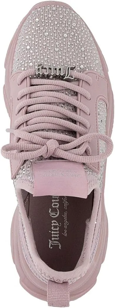 Juicy Couture Women's Chunky Lace-Up Fashion Sneaker - Stylish Platform Tennis Shoes for Everyday Comfort Walking