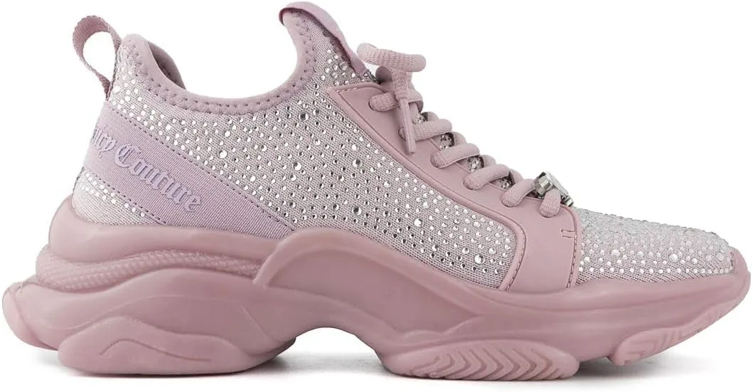 Juicy Couture Women's Chunky Lace-Up Fashion Sneaker - Stylish Platform Tennis Shoes for Everyday Comfort Walking