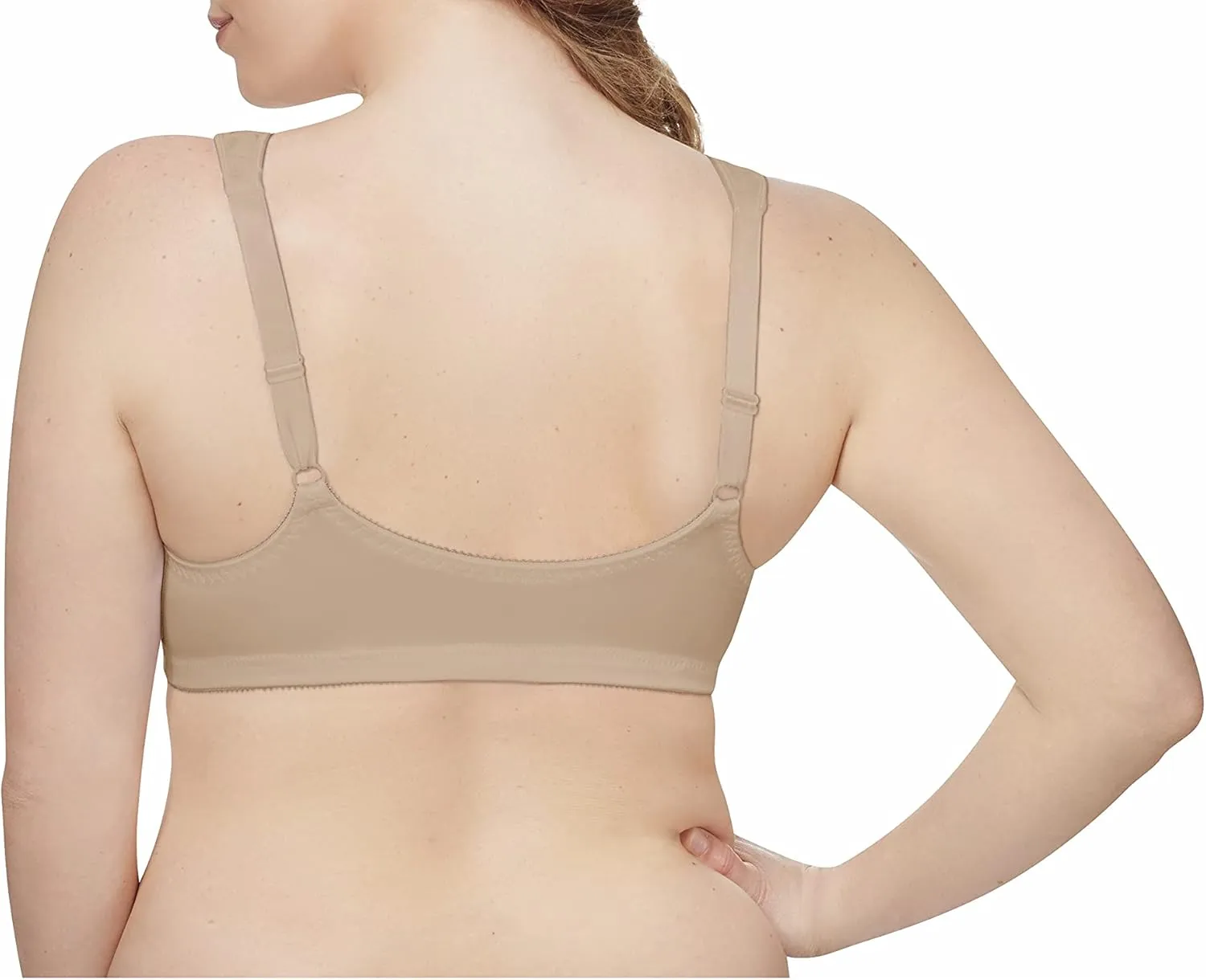 Just My Size Women's Easy On Front Close Wirefree Bra MJ1107