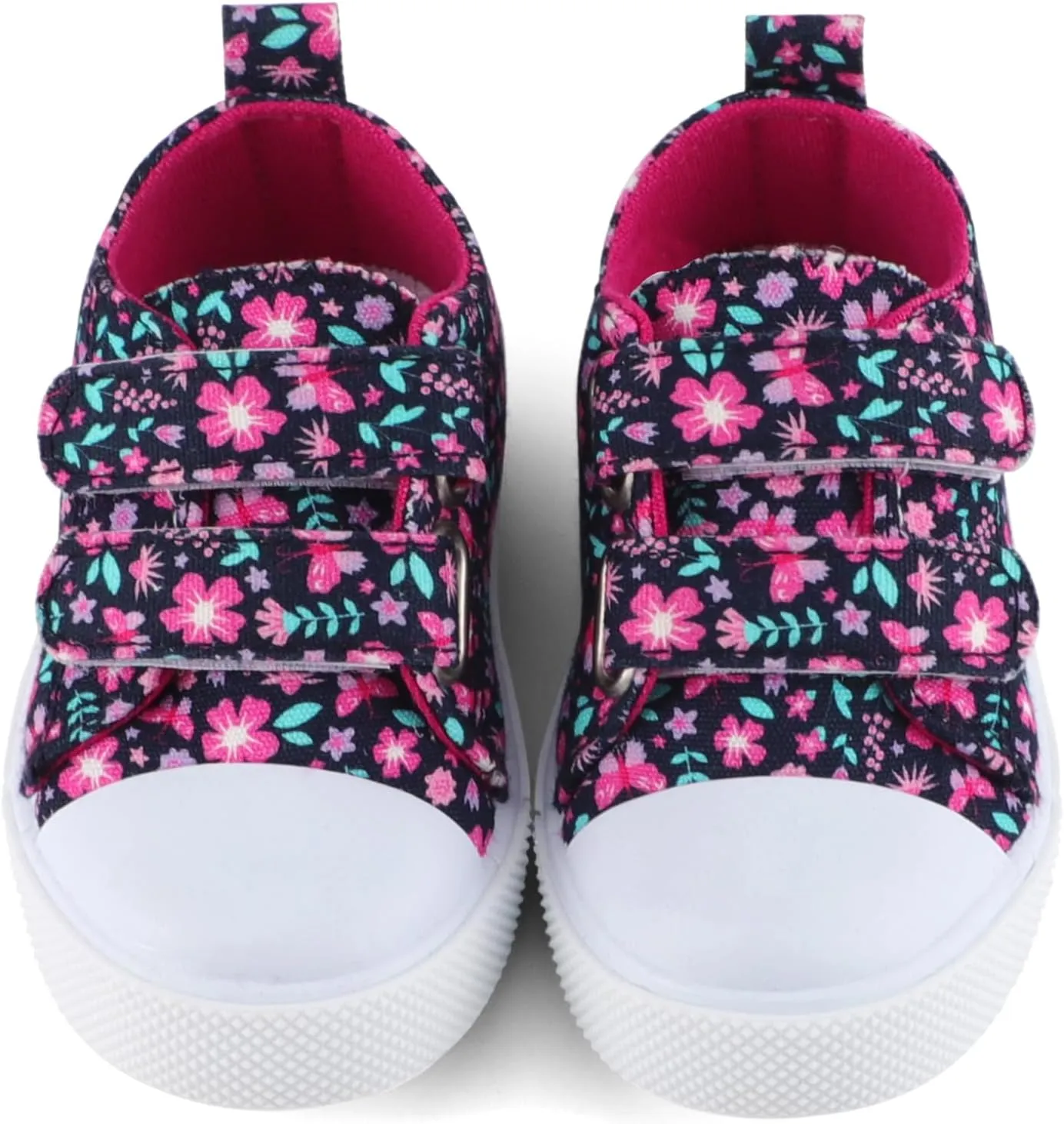 KAKU NANU Toddler Sneakers for Boys and Girls, Cute Cartoon Kids Soft Walking Shoes with Dual Hook and Loop