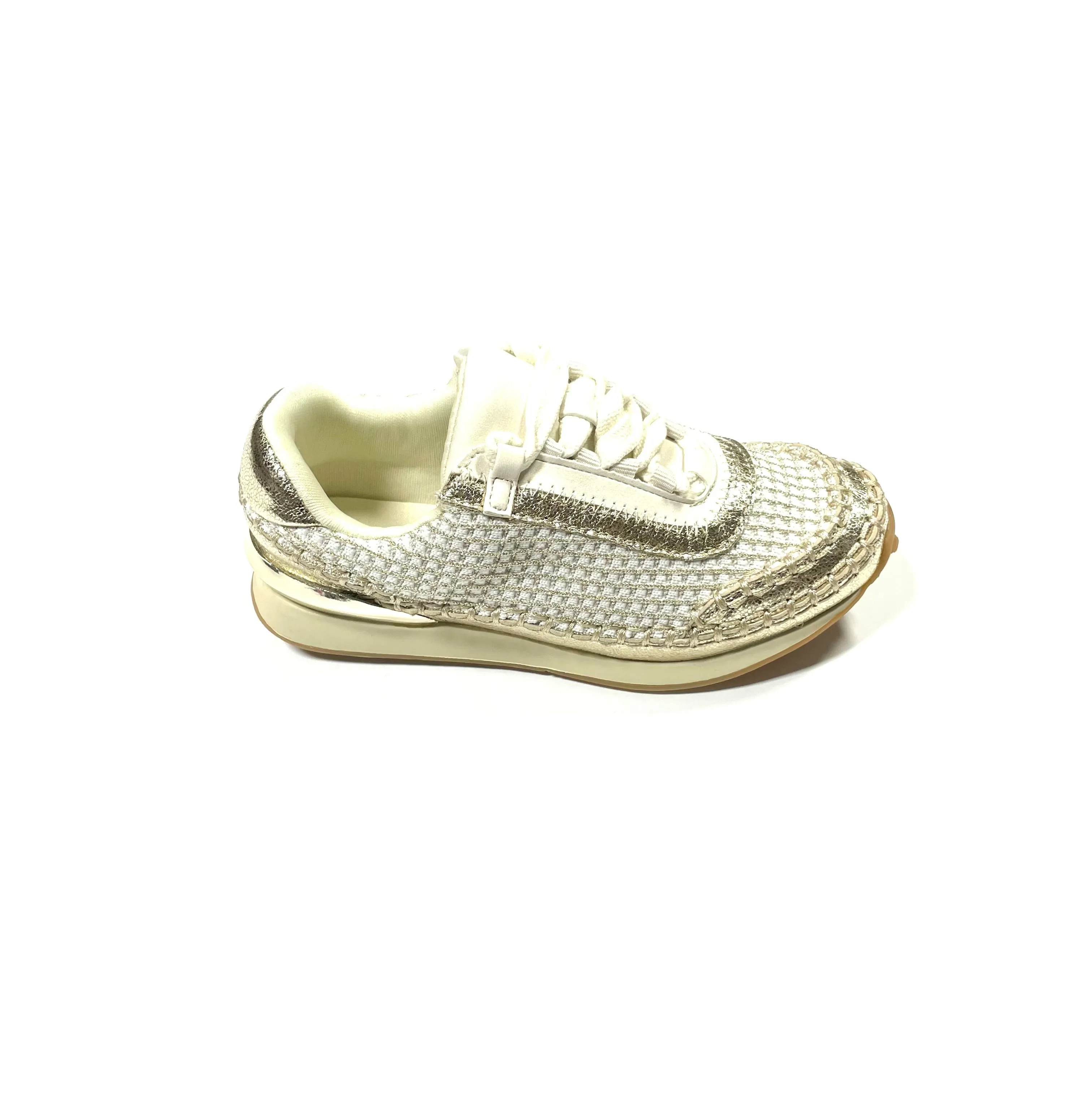 Karin Soft Gold Knit Sneaker