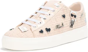 Karl Lagerfeld Paris Women's Everyday Cushioned Insole Cate Pins-Lace Up Shoes Sneaker