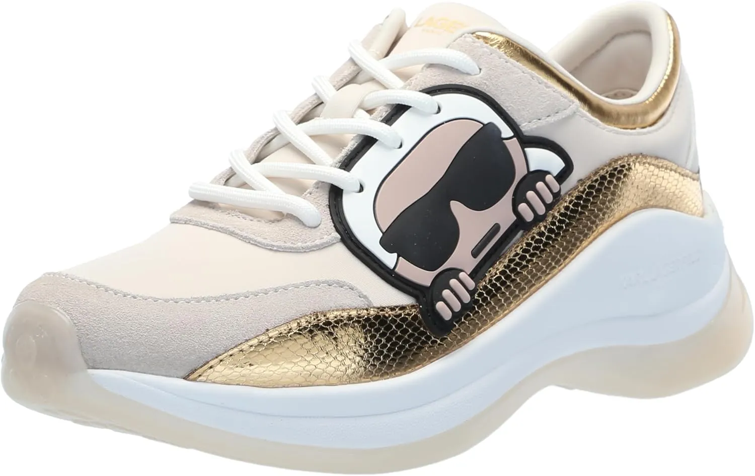 KARL LAGERFELD womens Coty Everyday Lace Up Sneaker