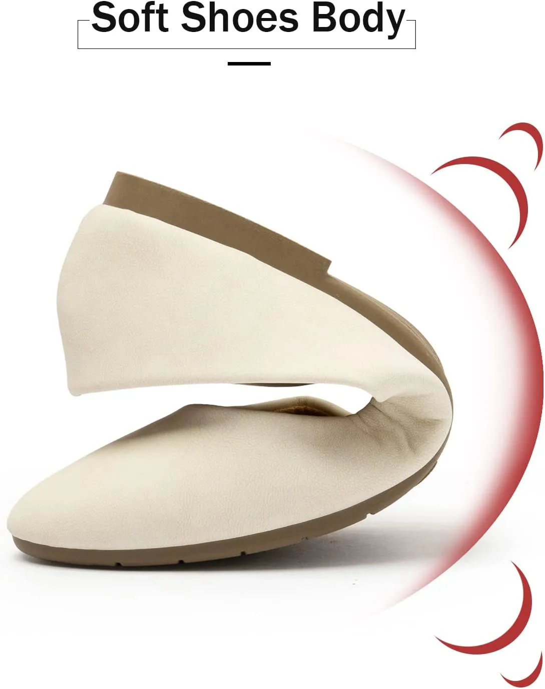 katliu Women Comfort Flats Round Toe Ballet Flats Slip on Walking Flat Shoes
