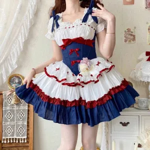 Kawaii Ballet Style Blue Lolita Dress JSK